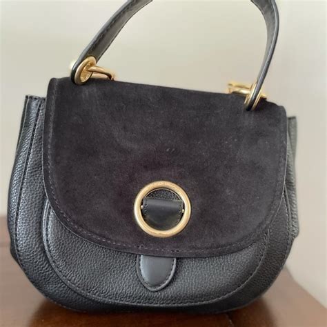 michael kors isadore black|Isadore Medium Suede Satchel .